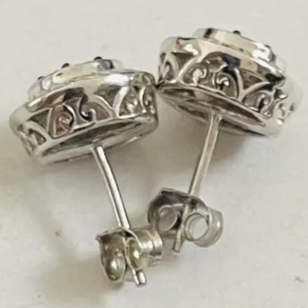 JWBR Kay Jewelers: Diamond earrings, Sterling Silver NWOT